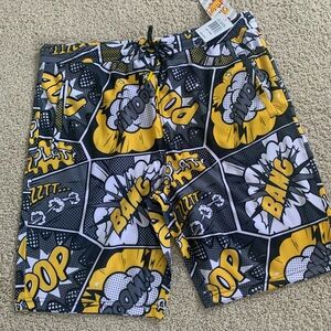Comic Print Men's Shorts